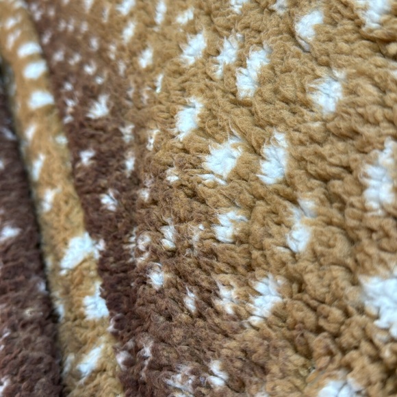 🎯NWOT BumbleBella by Jill Martin Sherpa Jacket Coat Brown Size XS/S - Picture 8 of 15